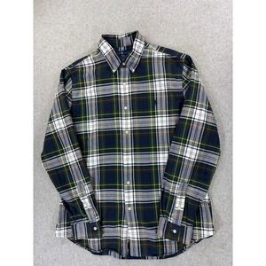 Polo Ralph Lauren Slim Fit OXFORD Plaid Button Down Shirt (Men's XL) Green